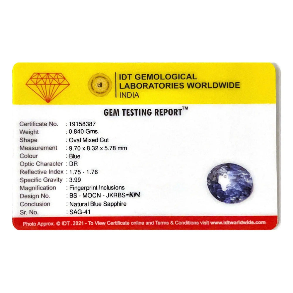 Blue Sapphire - 4.2 Carat - Pramogh
