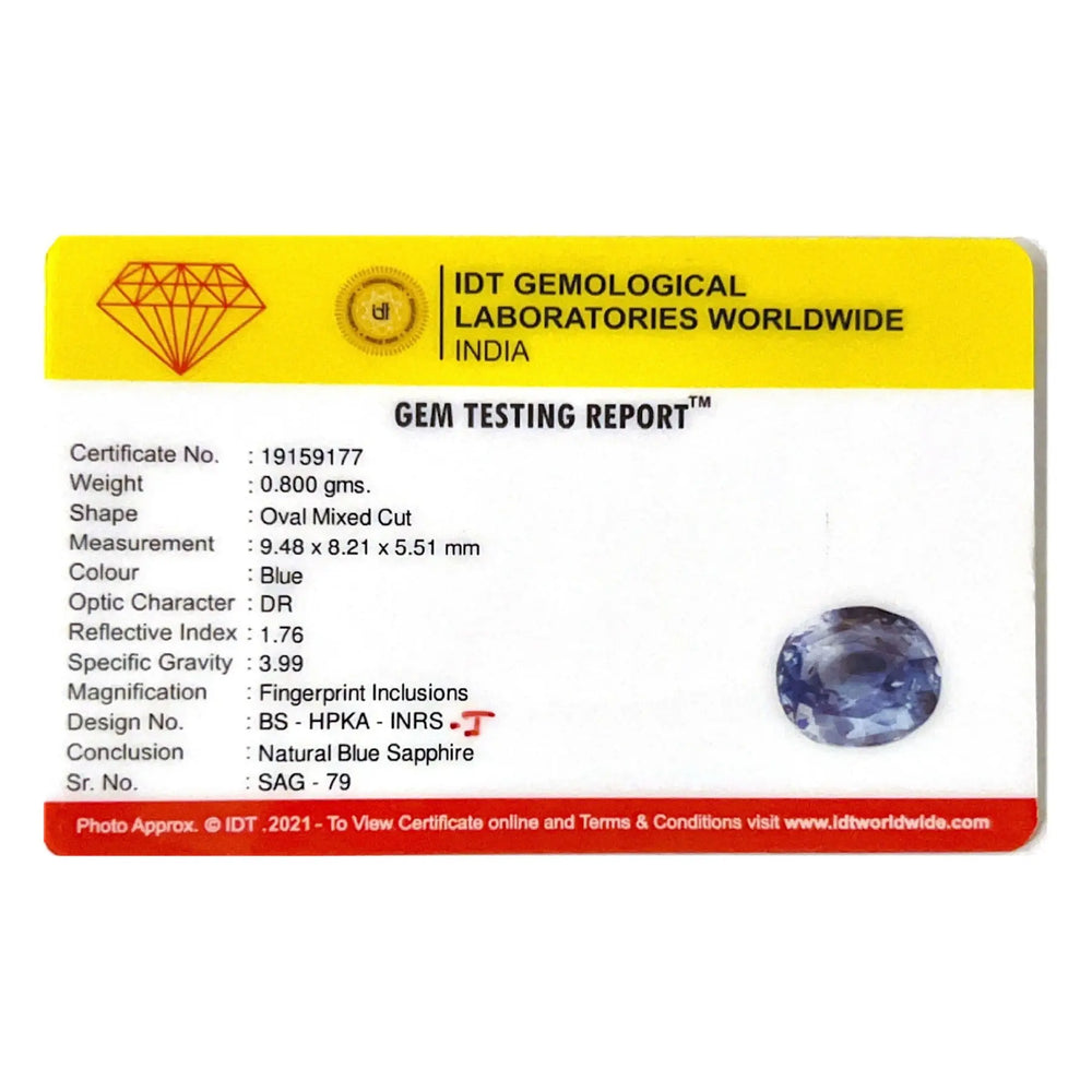 Blue Sapphire - 4 Carat - Pramogh