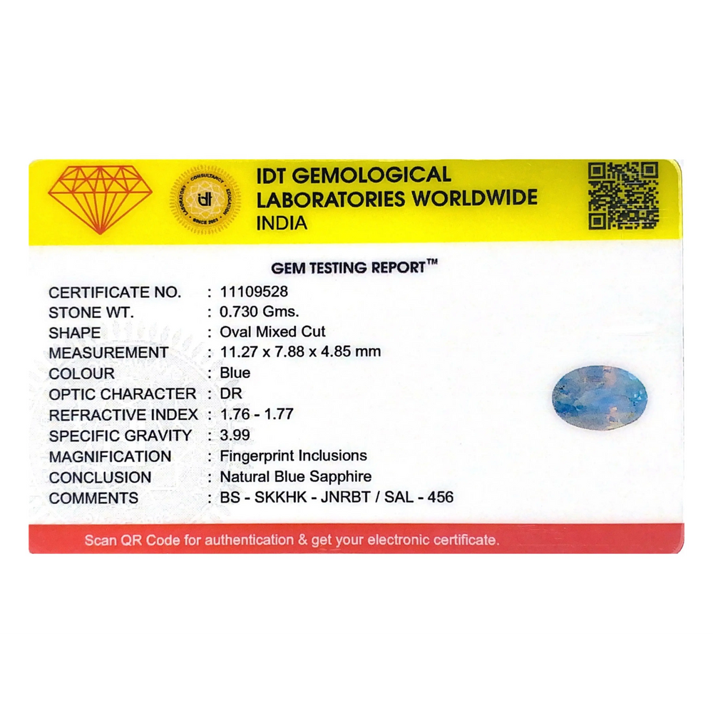 Blue Sapphire - 3.65 Carat