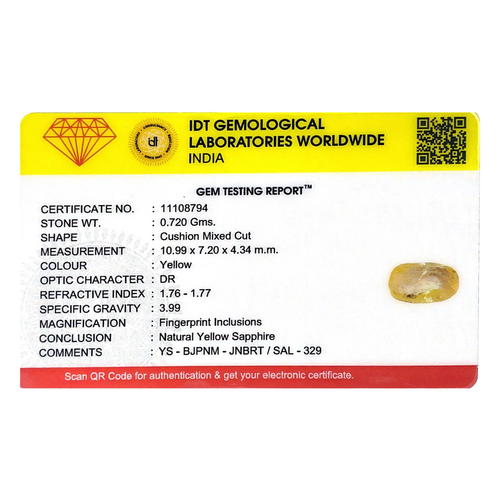 Yellow Sapphire - 3.6 Carat