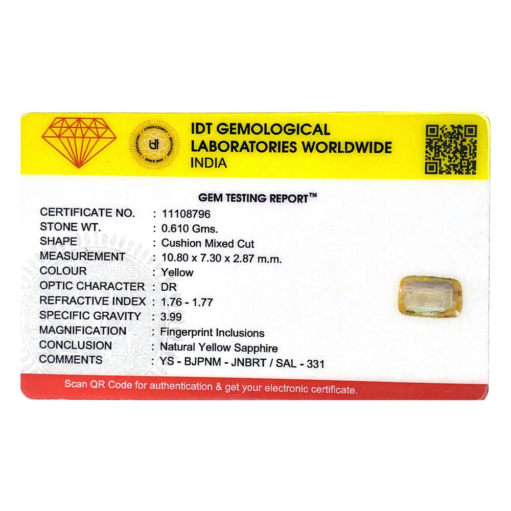 Yellow Sapphire - 3.05 Carat