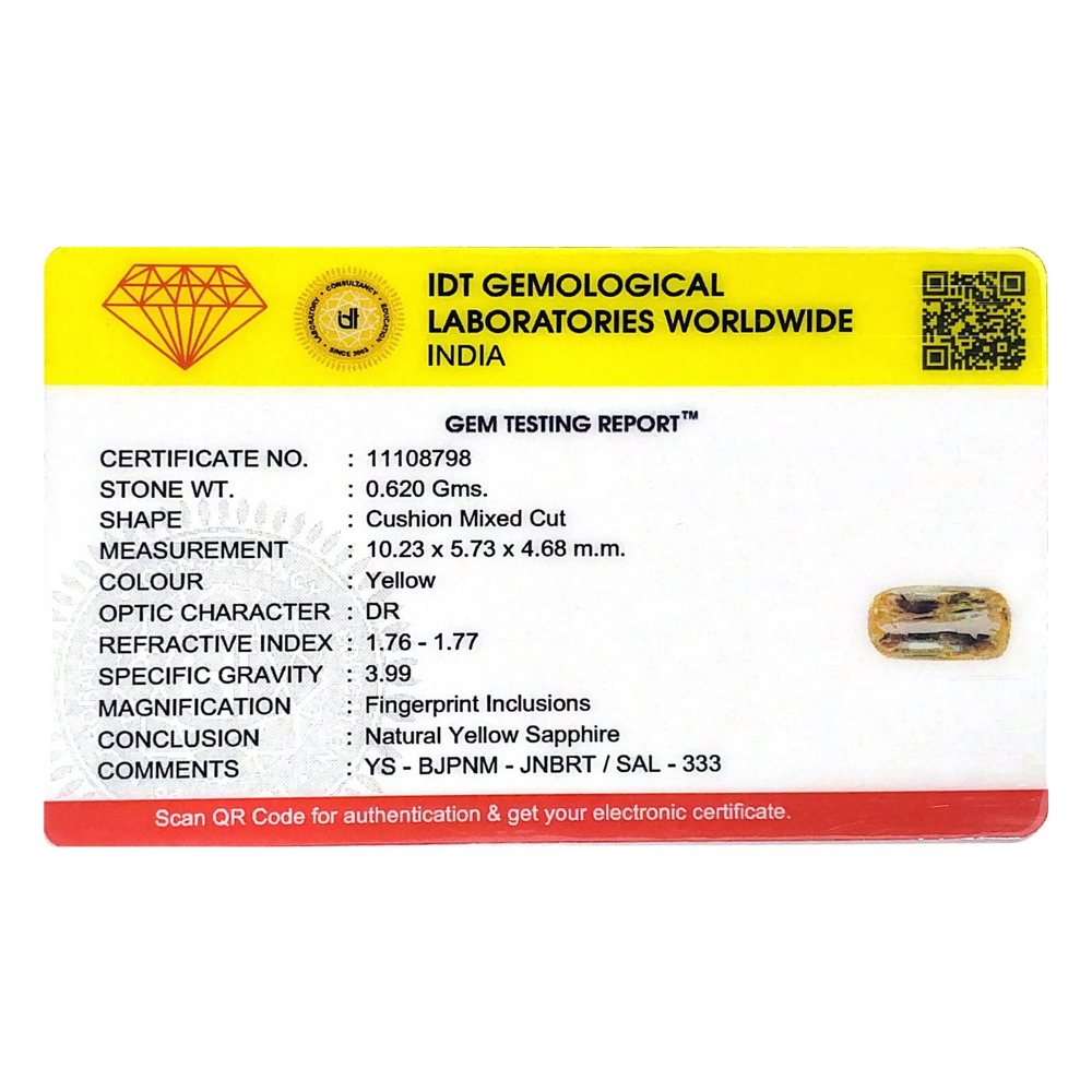 Yellow Sapphire - 3.1 Carat
