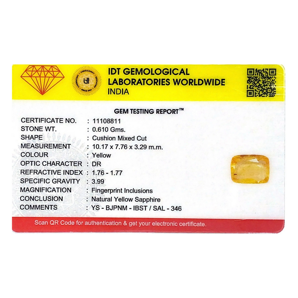 Yellow Sapphire - 3.05 Carat