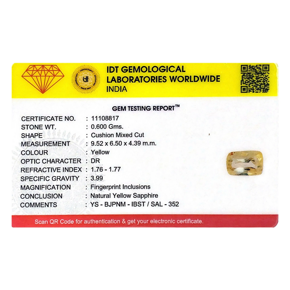 Yellow Sapphire - 3 Carat