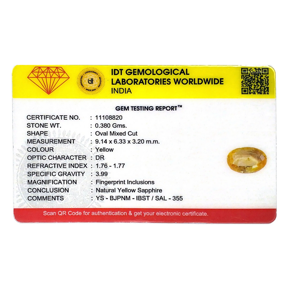 Yellow Sapphire - 1.9 Carat