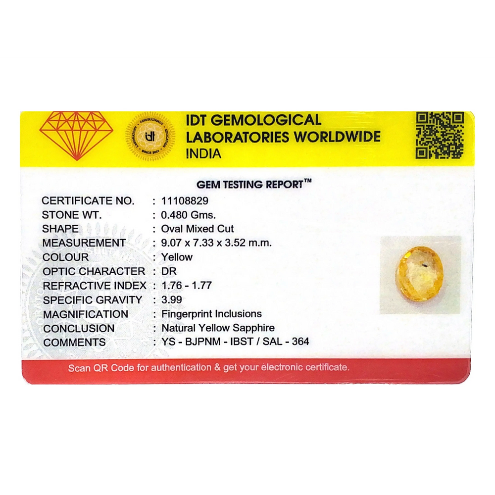 Yellow Sapphire - 2.4 Carat