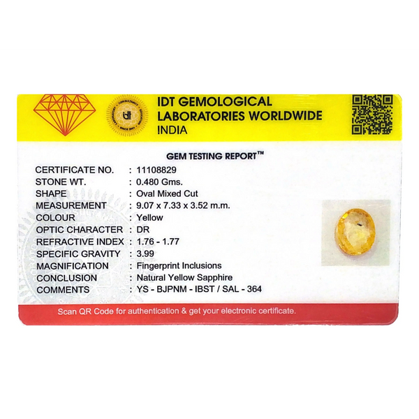 Yellow Sapphire - 2.4 Carat