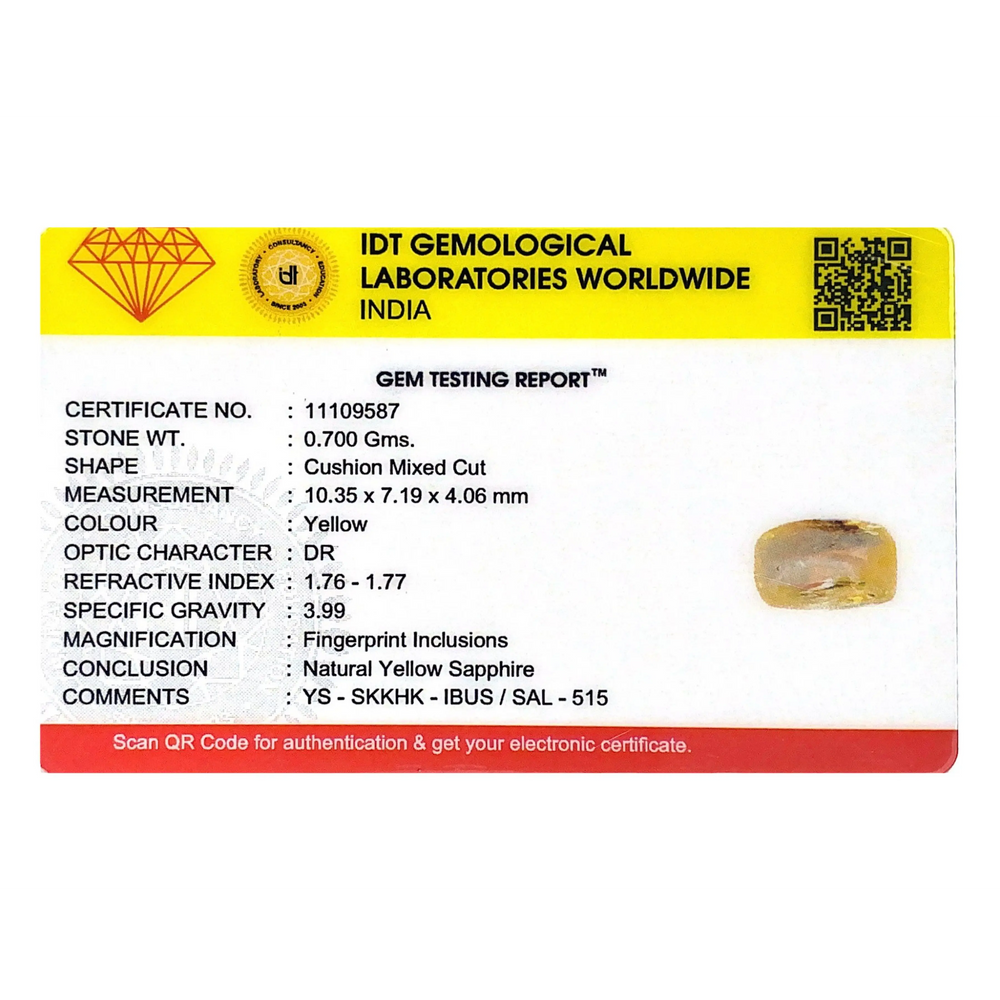 Yellow Sapphire - 3.5 Carat