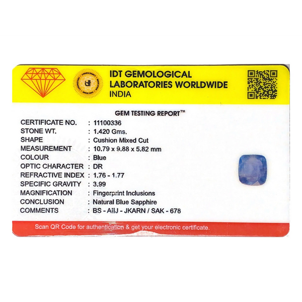 Blue Sapphire - 7.1 Carat