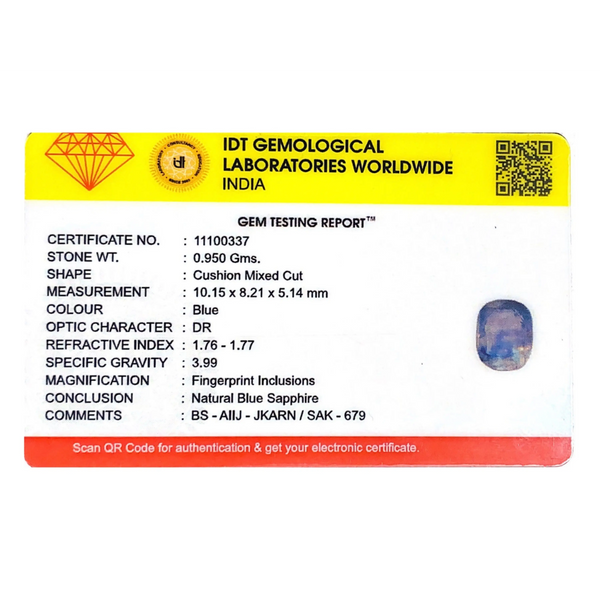Blue Sapphire - 4.75 Carat