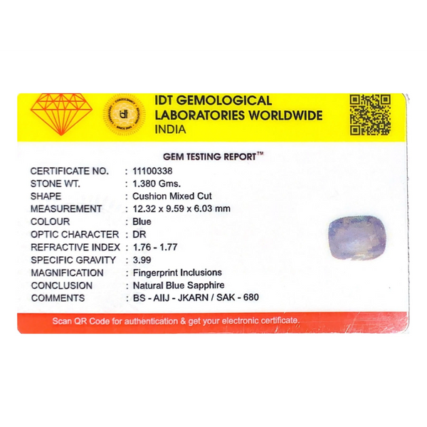 Blue Sapphire - 6.9 Carat