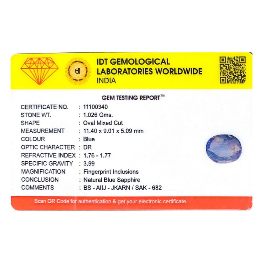 Blue Sapphire - 5.13 Carat