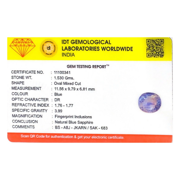 Blue Sapphire - 7.65 Carat