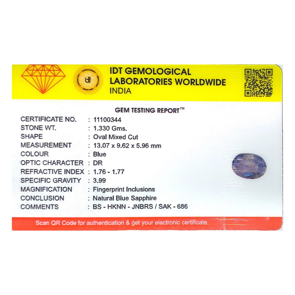 Blue Sapphire - 6.65 Carat