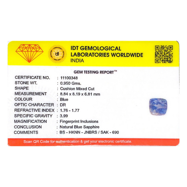 Blue Sapphire - 4.75 Carat