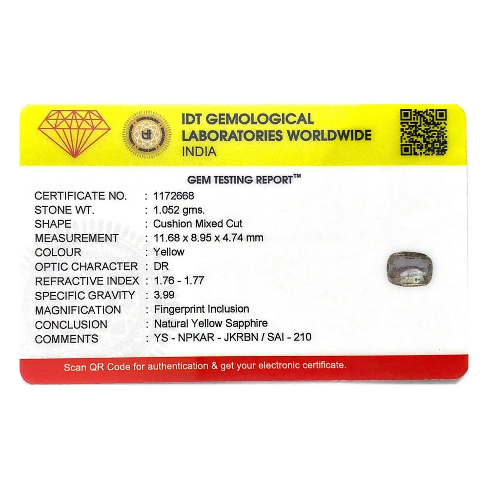 White Sapphire - 5.26 Carat - Pramogh