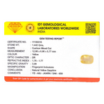 Yellow Sapphire - 7.2 Carat