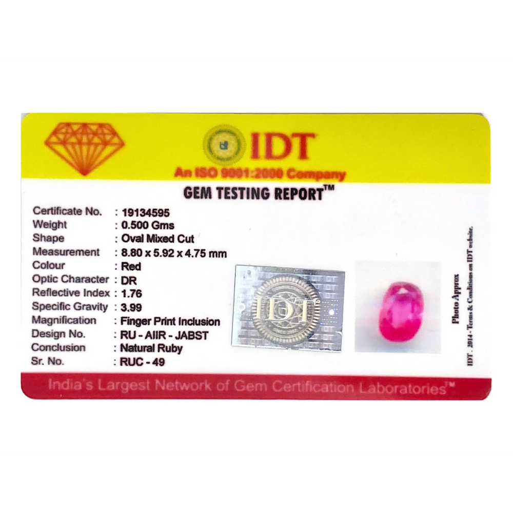 Srilankan Ruby - 2.5 Carat - Pramogh