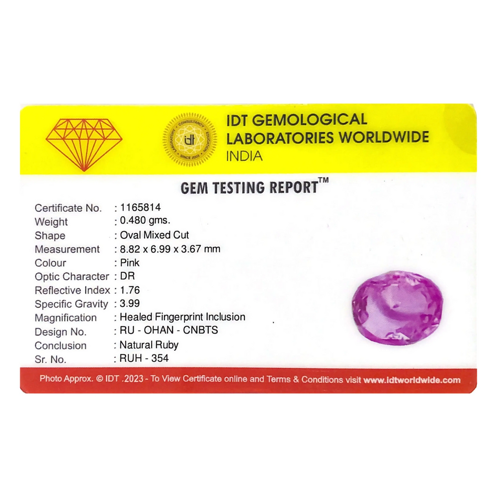 Srilankan Ruby - 2.4 Carat - Pramogh