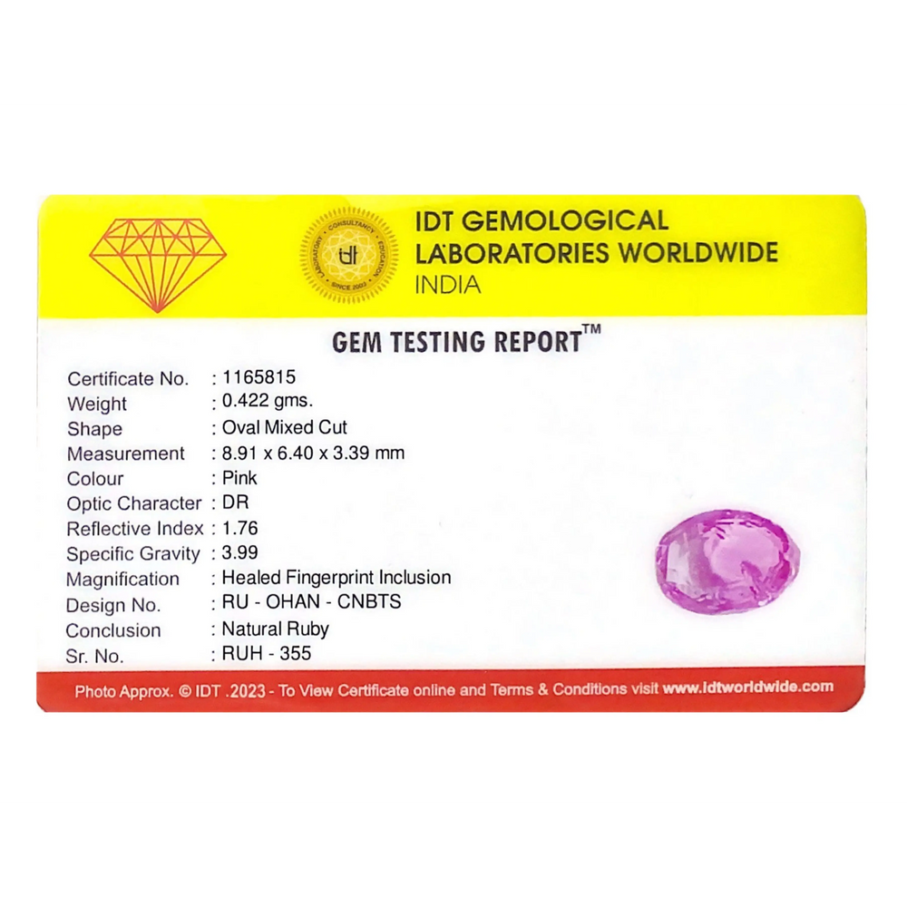 Srilankan Ruby - 2.11 Carat - Pramogh