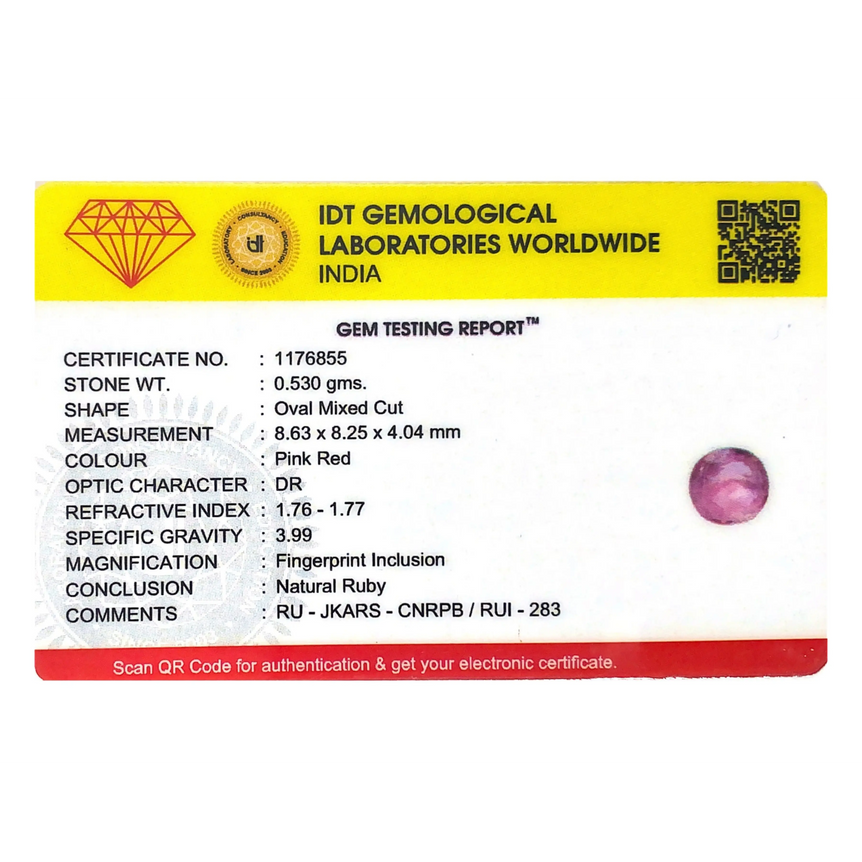 Srilankan Ruby - 2.65 Carat - Pramogh