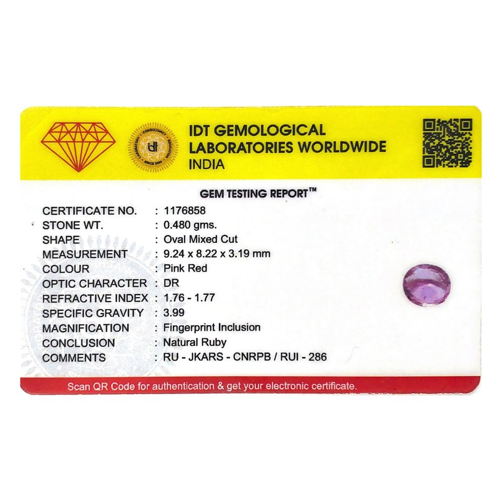 Srilankan Ruby - 2.4 Carat - Pramogh