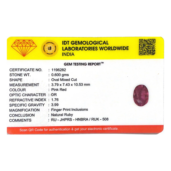 Srilankan Ruby - 3 Carat