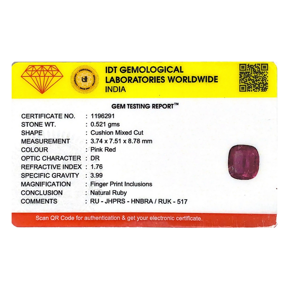 Srilankan Ruby - 2.61 Carat