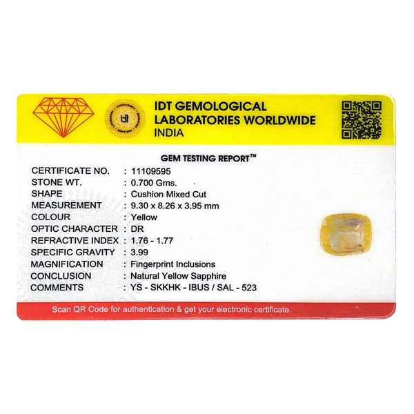 Yellow Sapphire - 3.5 Carat