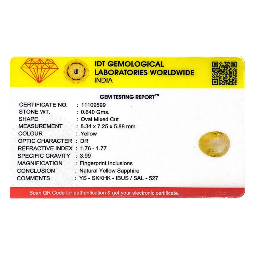 Yellow Sapphire - 3.2 Carat