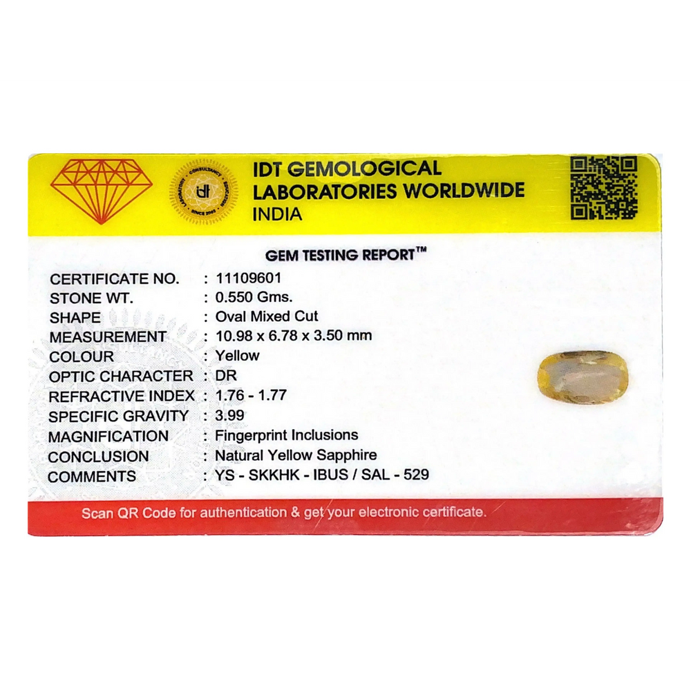 Yellow Sapphire - 2.75 Carat