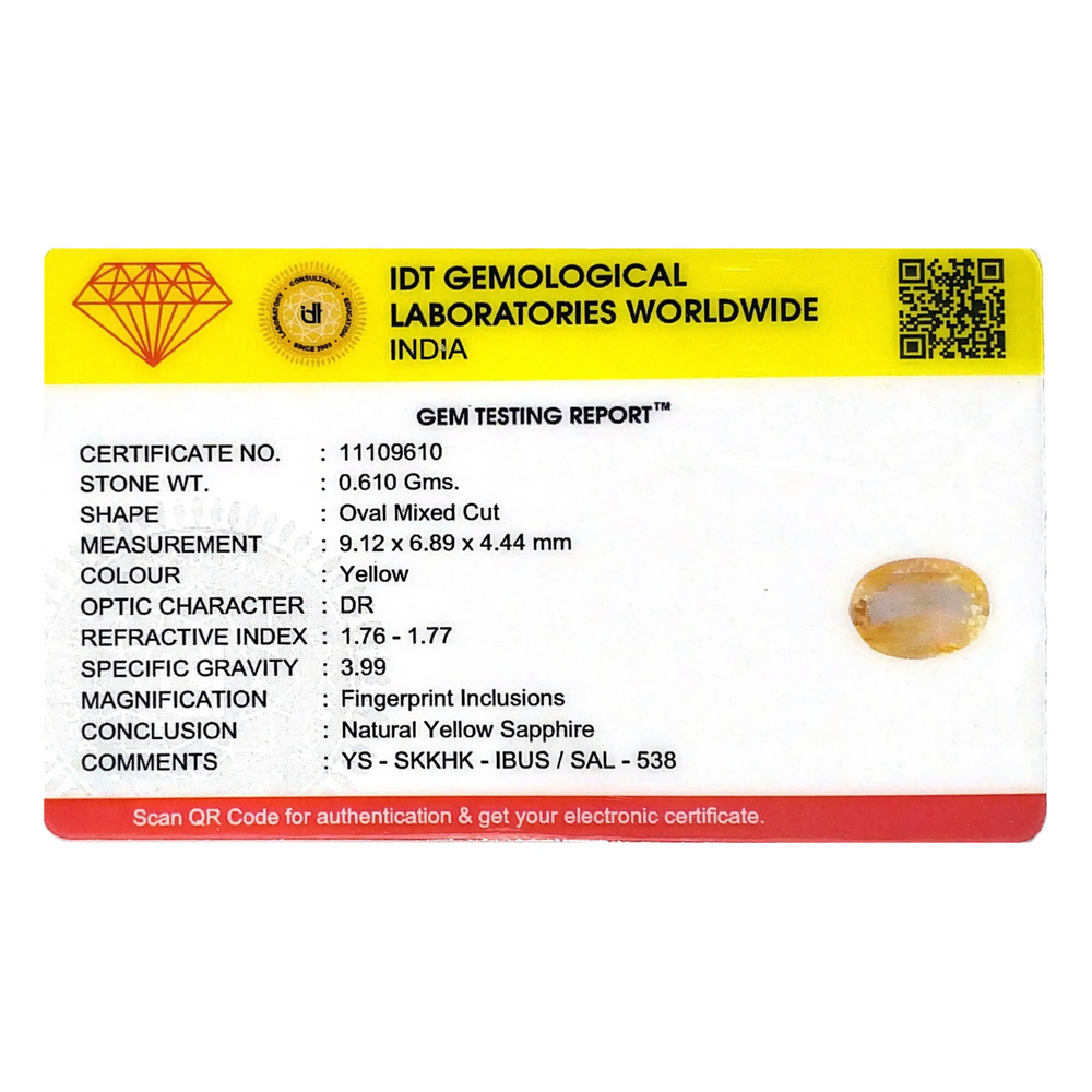 Yellow Sapphire - 3.05 Carat