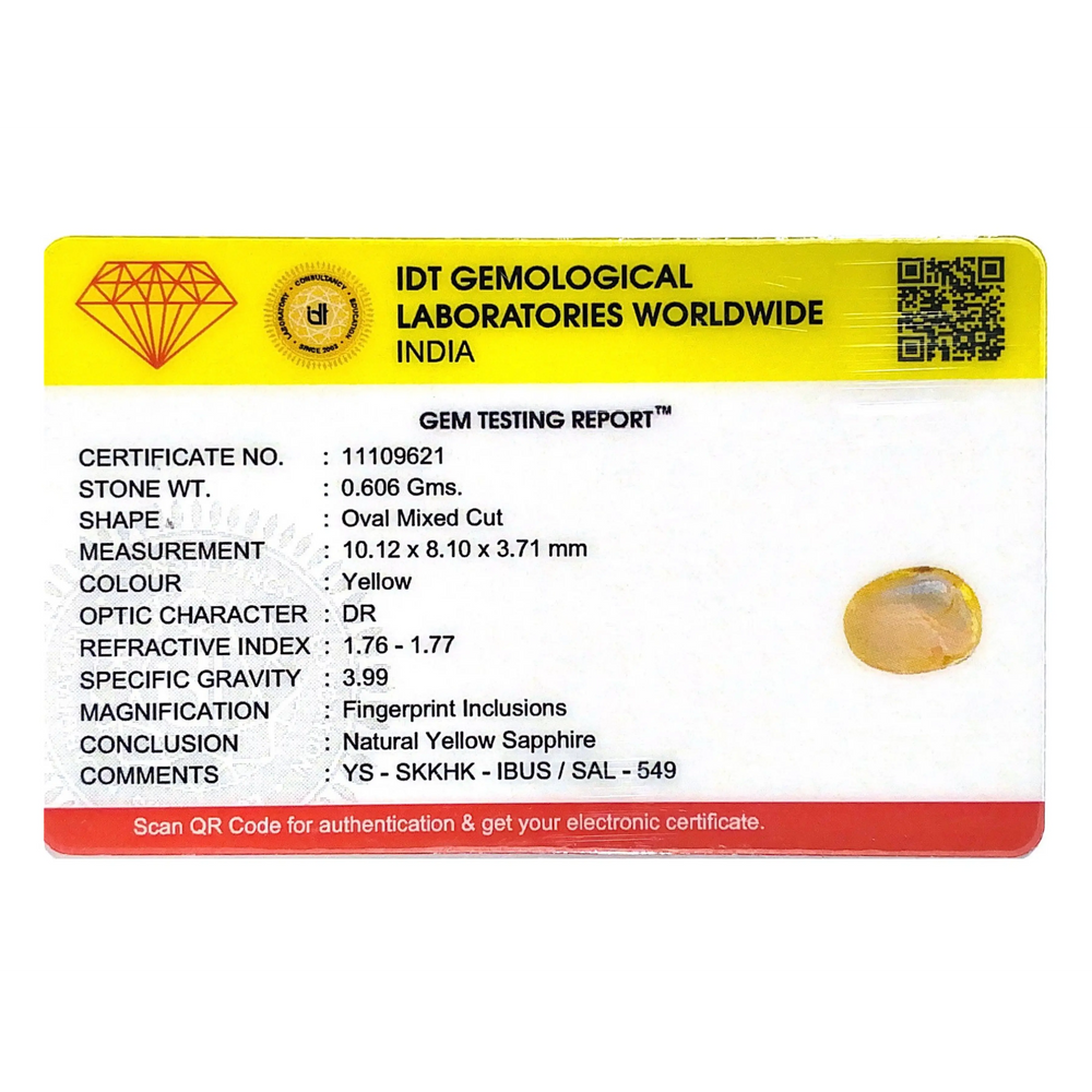 Yellow Sapphire - 3.05 Carat