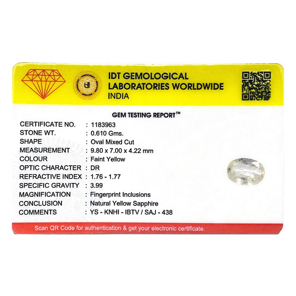 White Sapphire - 3.05 Carat - Pramogh