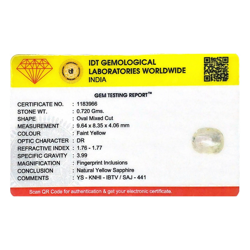 White Sapphire - 3.6 Carat - Pramogh