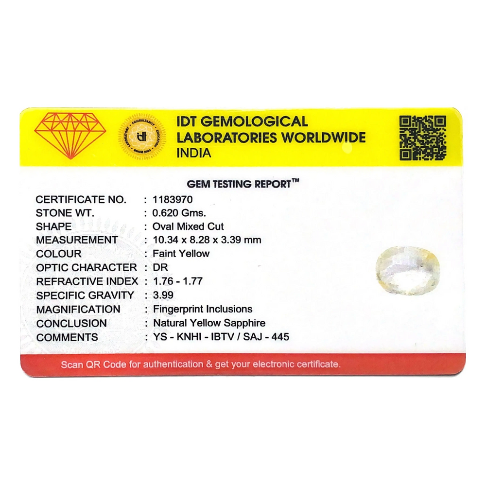 White Sapphire - 3.1 Carat - Pramogh
