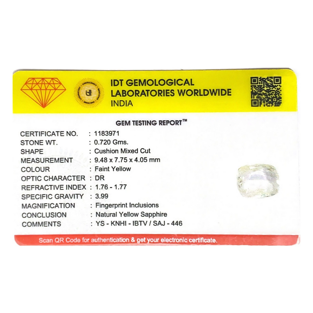 White Sapphire - 3.6 Carat - Pramogh