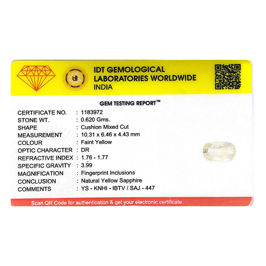 White Sapphire - 3.1 Carat - Pramogh