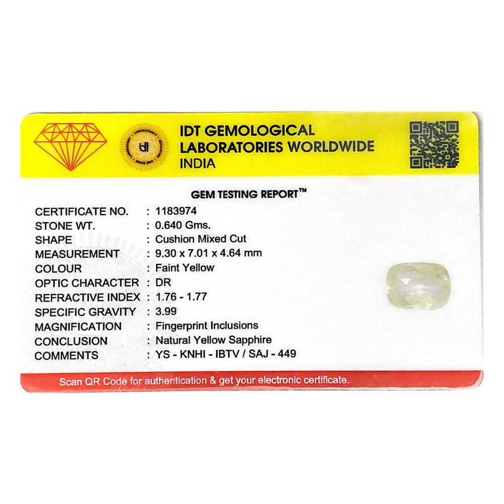 White Sapphire - 3.2 Carat - Pramogh