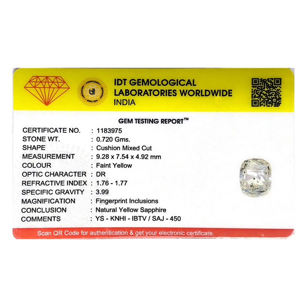 White Sapphire - 3.6 Carat - Pramogh
