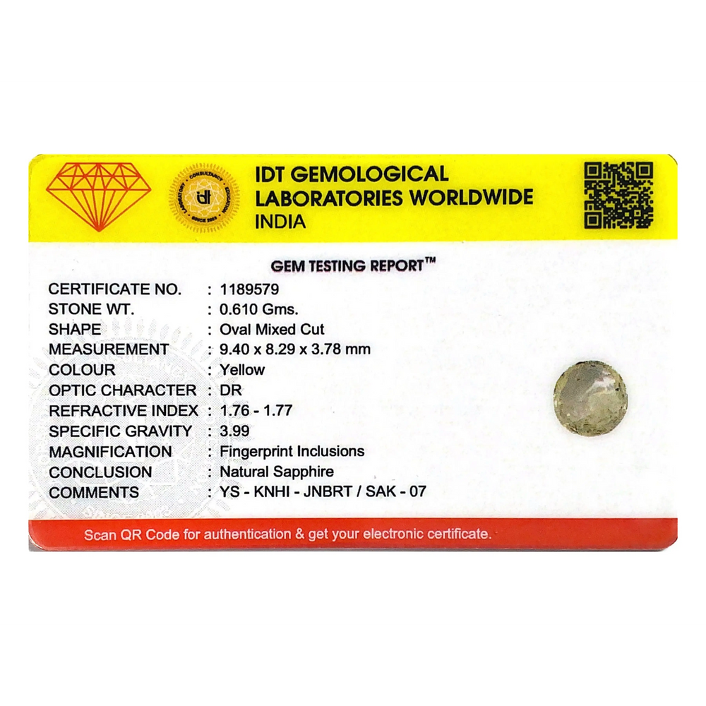 Yellow Sapphire - 3.05 Carat