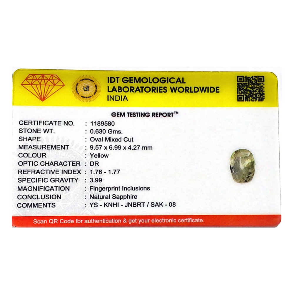Yellow Sapphire - 3.15 Carat