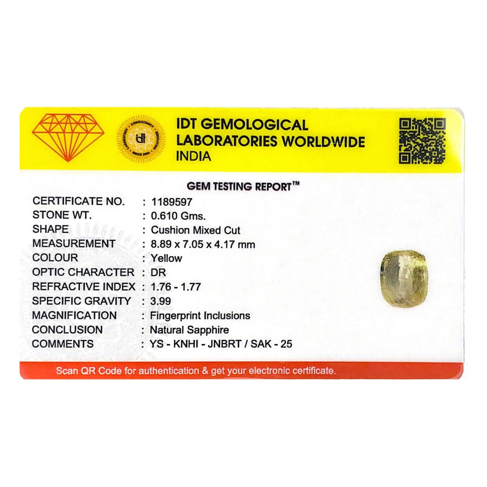 Yellow Sapphire - 3.05 Carat