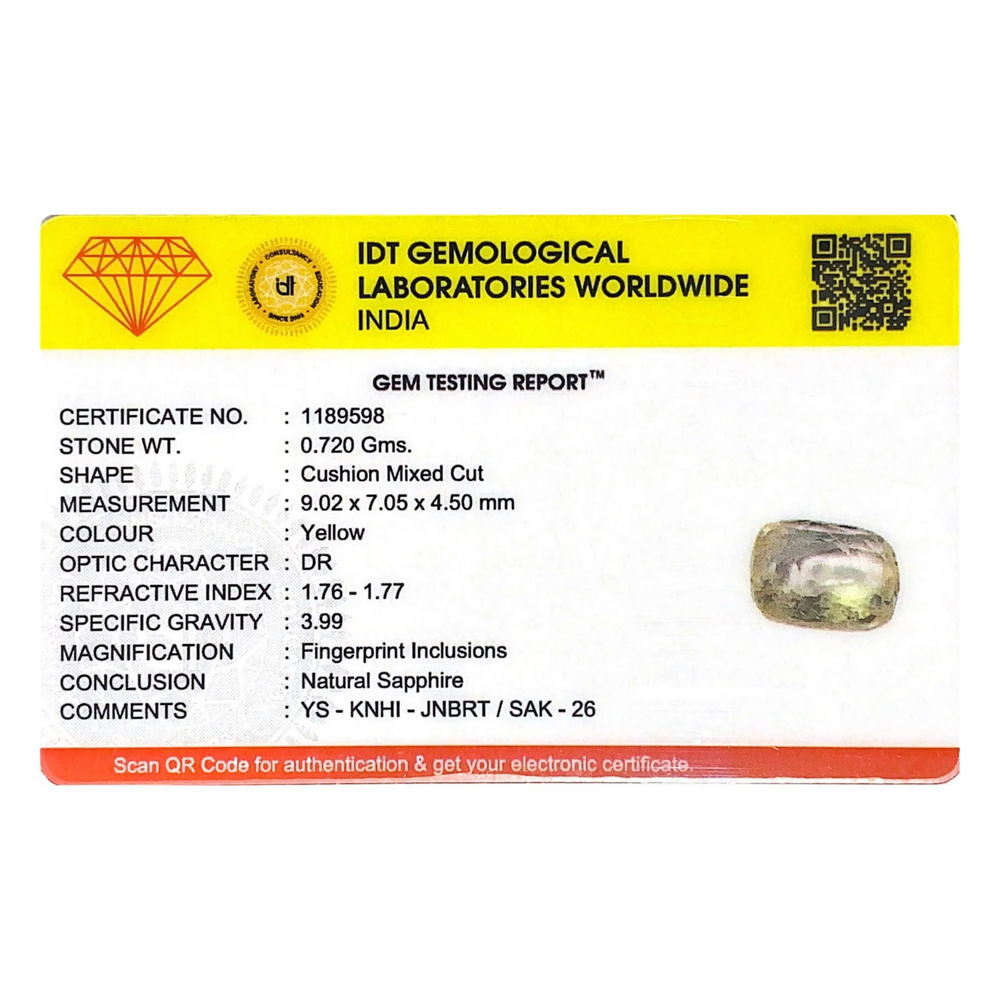 Yellow Sapphire - 3.6 Carat