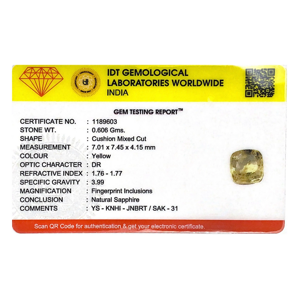 Yellow Sapphire - 3.03 Carat
