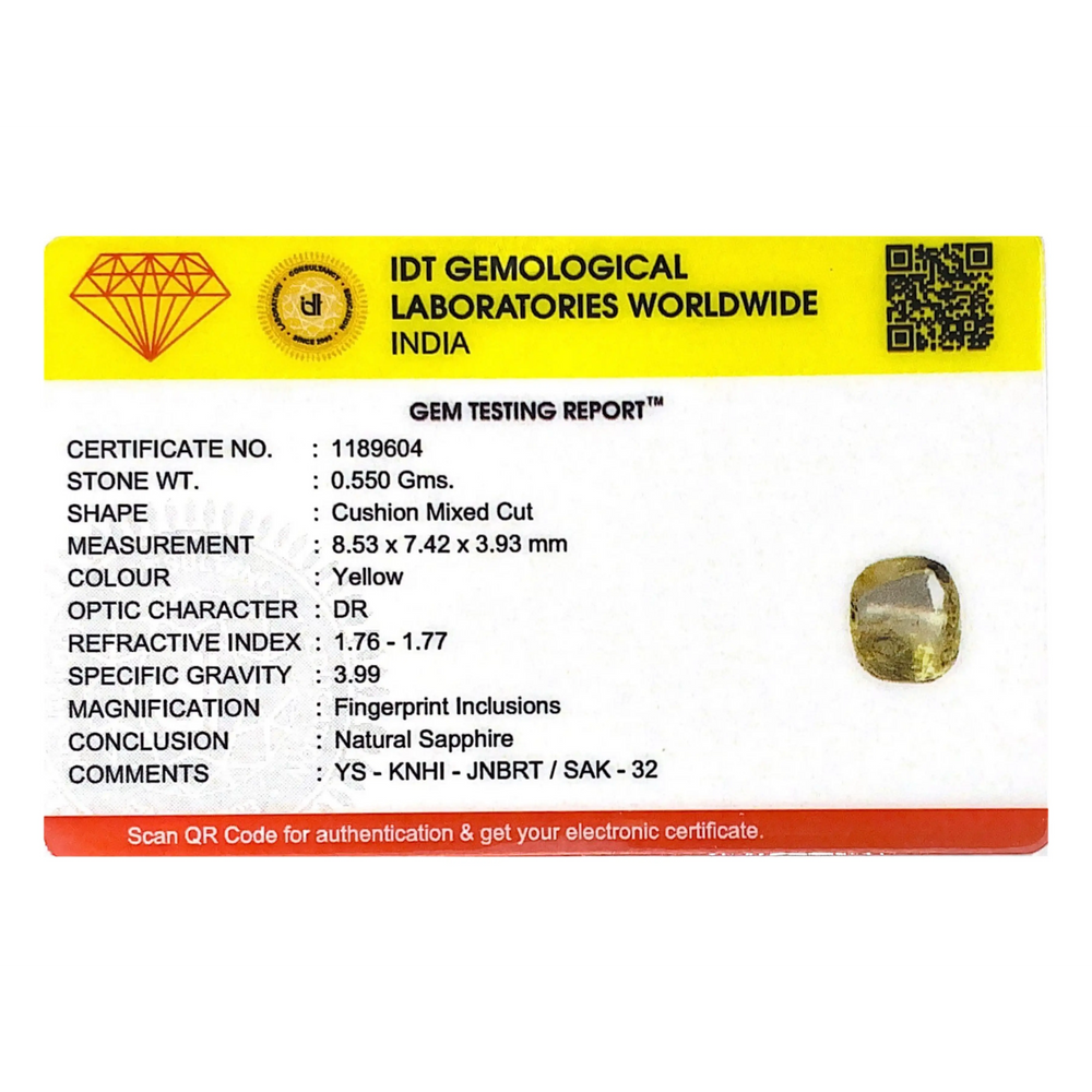 Yellow Sapphire - 2.75 Carat