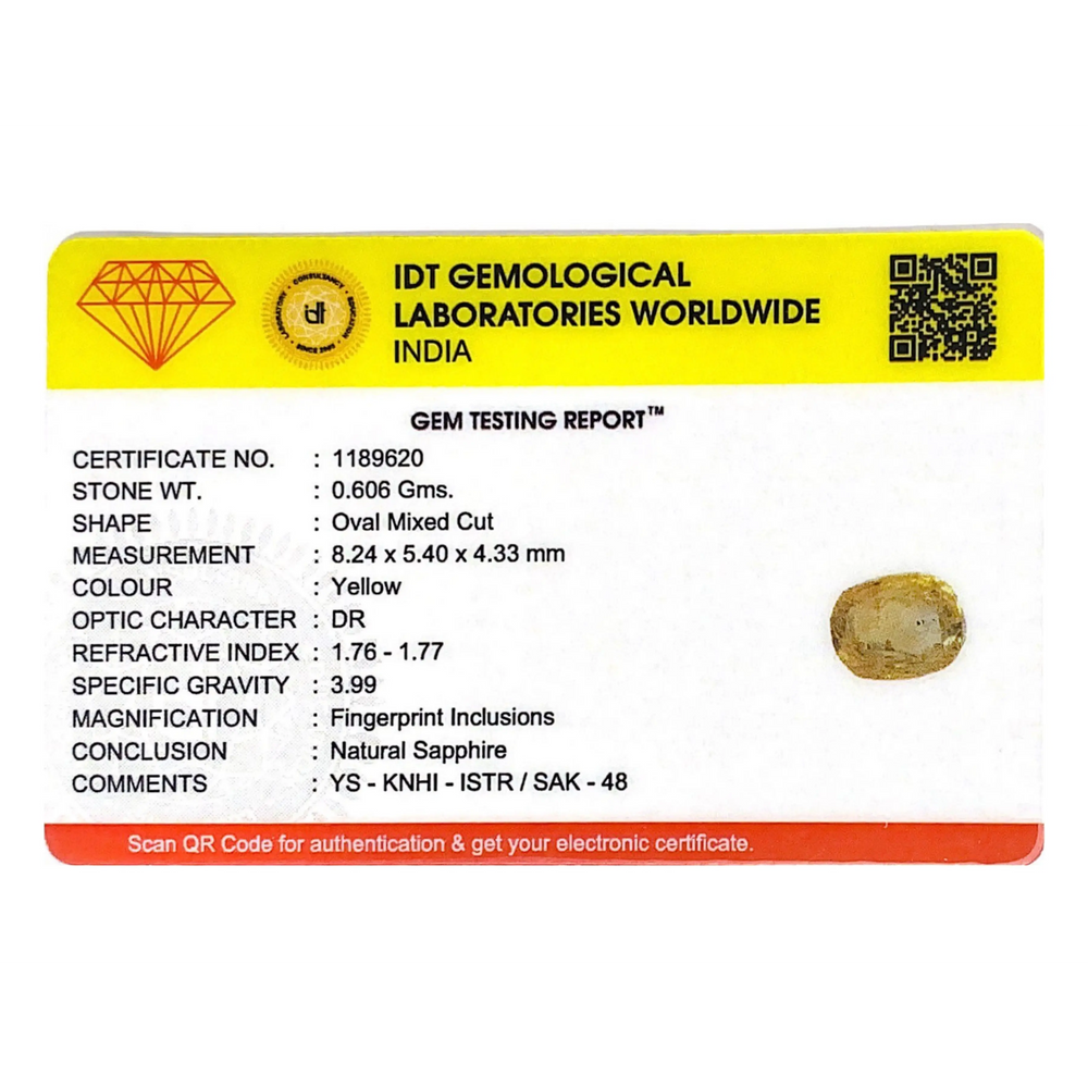 Yellow Sapphire - 3.03 Carat
