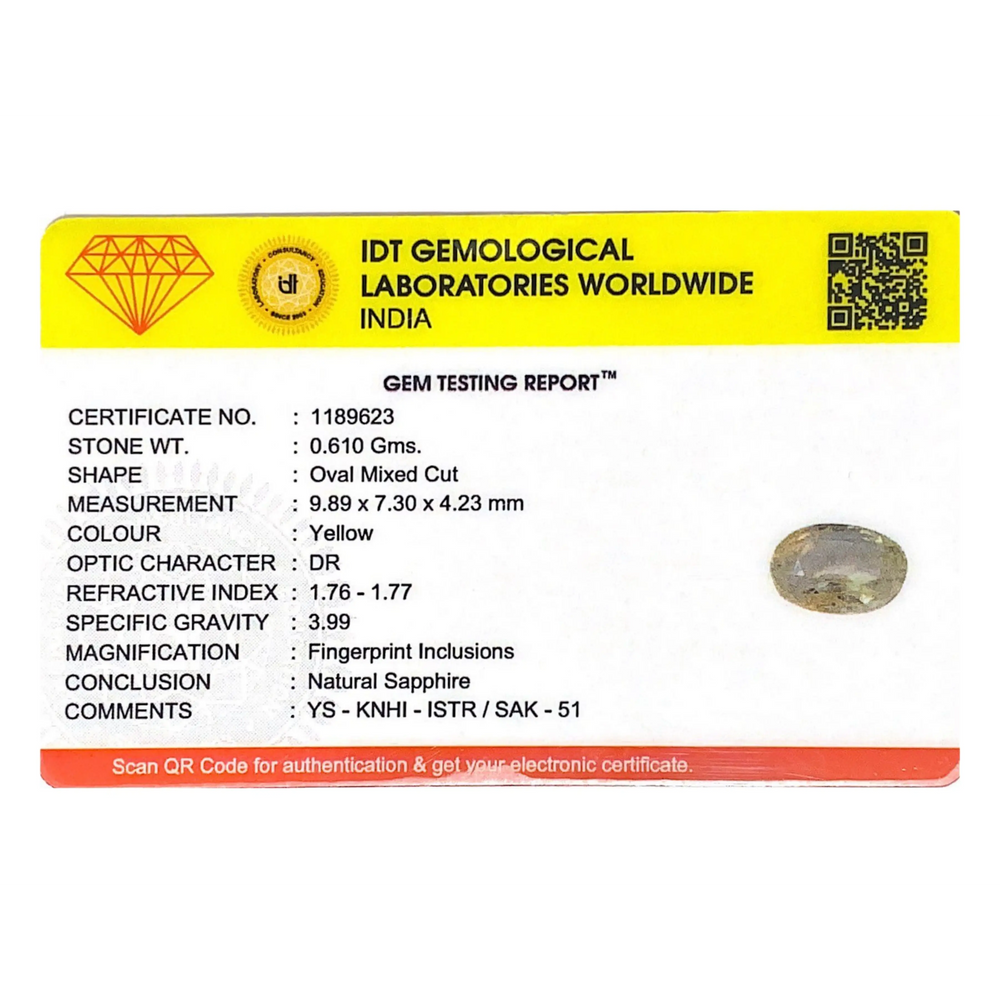 Yellow Sapphire - 3.05 Carat