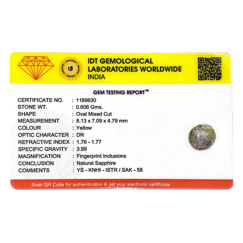 Yellow Sapphire - 3.03 Carat