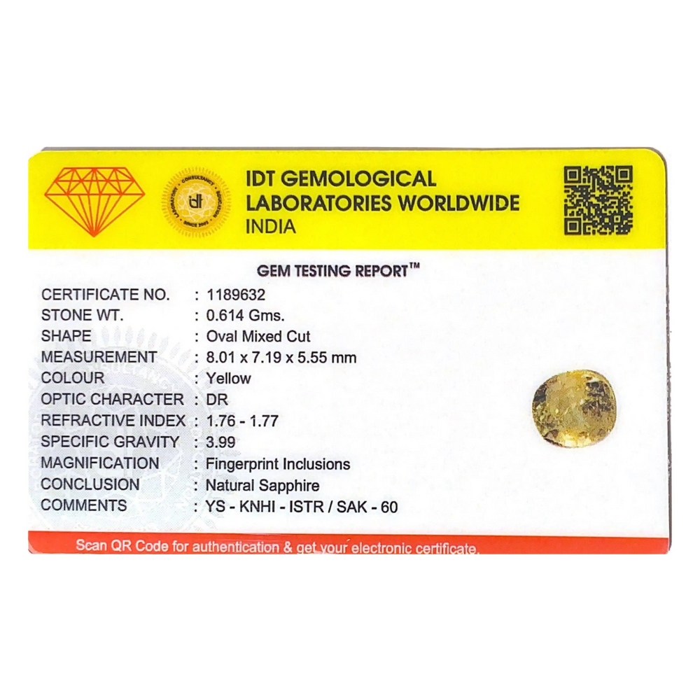 Yellow Sapphire - 3.07 Carat